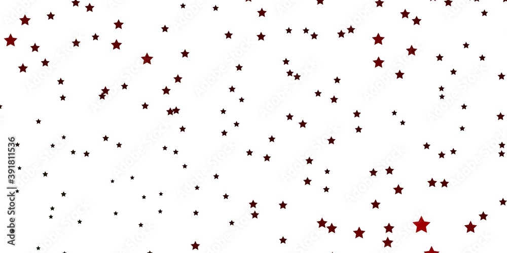 Dark Green, Red vector template with neon stars.