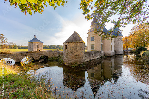 Castle in Loire Valley Countryside - near Langeais - France