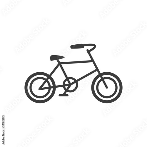 bicycle retro transport isolated icon