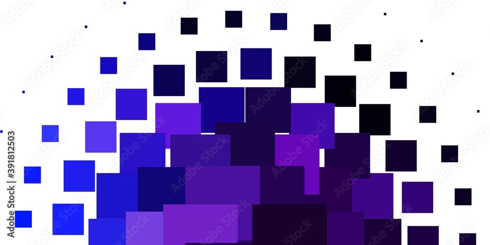Light Pink, Blue vector background with rectangles.