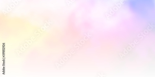 Light Pink, Blue vector template with sky, clouds.