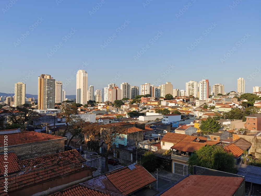 Fototapeta premium Aerial view of Vila Ipojuca Neighborhood
