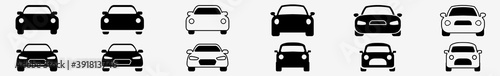 Car Icon Set   Cars Vector Illustration Logo   Car Icons Isolated Collection