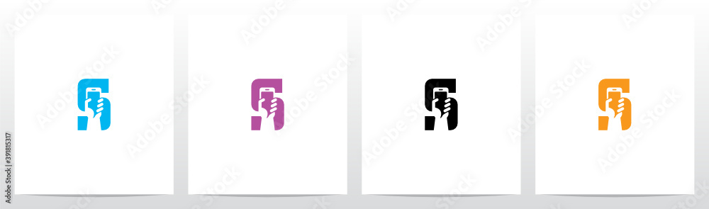Smartphone On Letter Logo Design S Smartphone On Letter Logo Design S