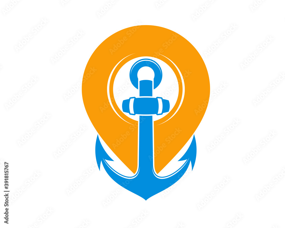 Anchor with pin location behind Anchor with pin location behind