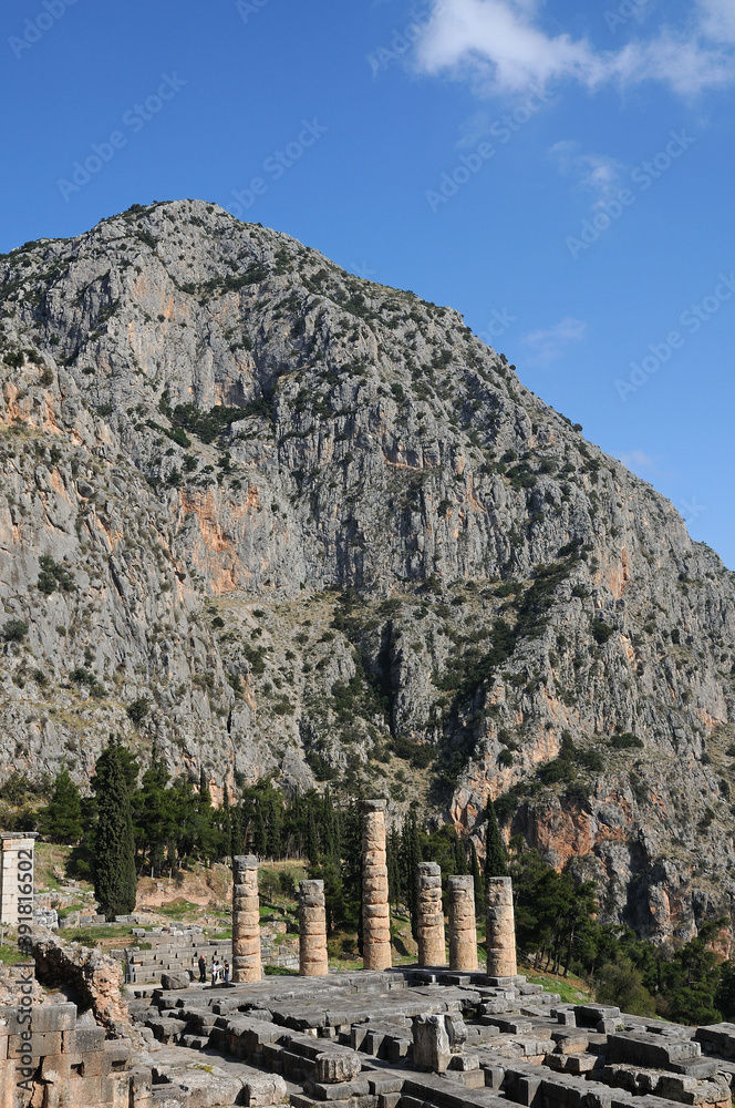 Columns of the Temple of Apollo at Delphi, Greece