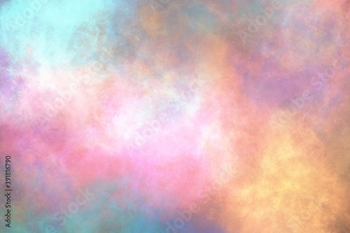 Effect color painting of nebula in galaxy. smoke background.  © SUCHART