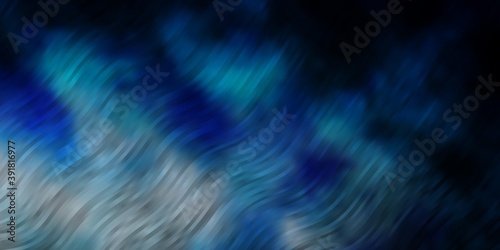 Dark BLUE vector template with curves.