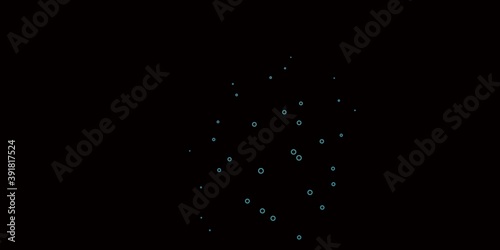 Dark BLUE vector backdrop with circles.