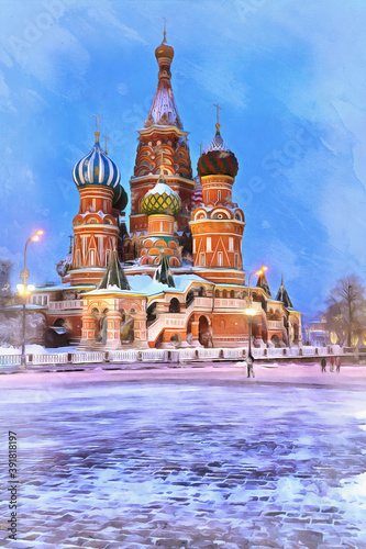 Photography Red Square and St