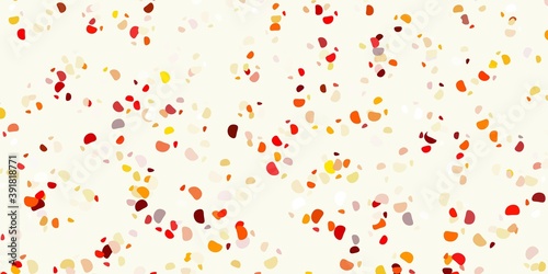 Light orange vector pattern with abstract shapes.
