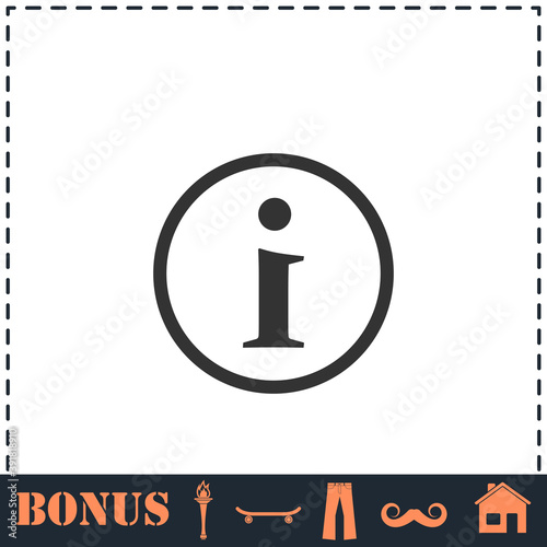 Info icon flat