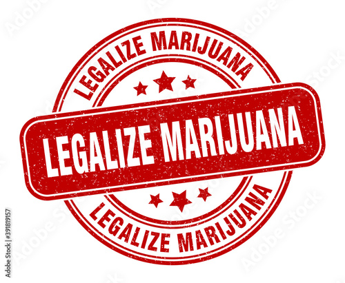 legalize marijuana stamp. legalize marijuana label. round grunge sign
