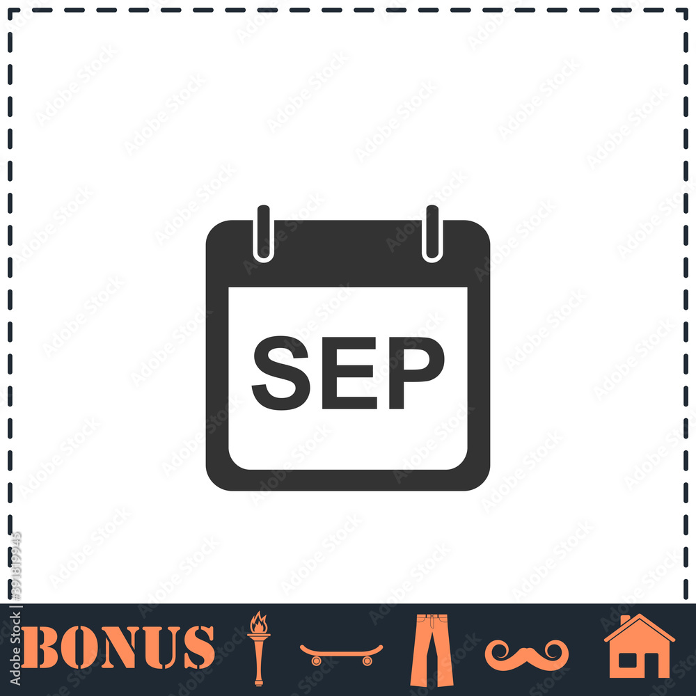 Calendar icon flat Calendar icon flat