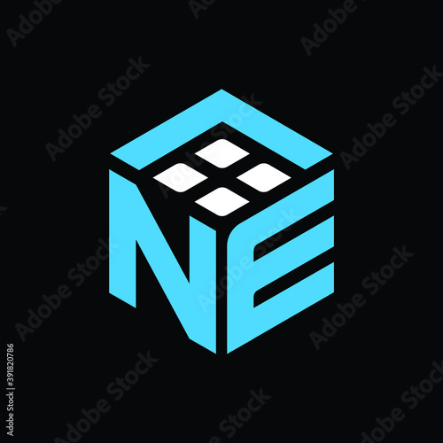 NE Initial Letter Modern Unique Logo for Clothing Brand Fashion Logo and Icon Design Editable Vector Website Favicon Branding