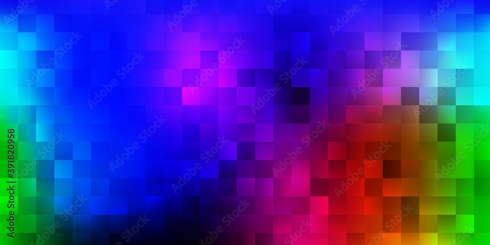 Dark multicolor vector layout with lines, rectangles.