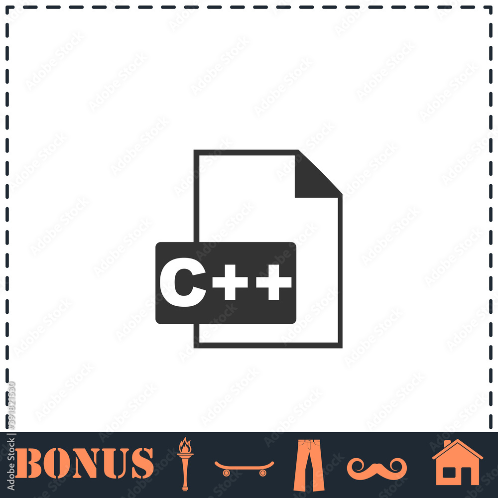 C file icon flat C file icon flat
