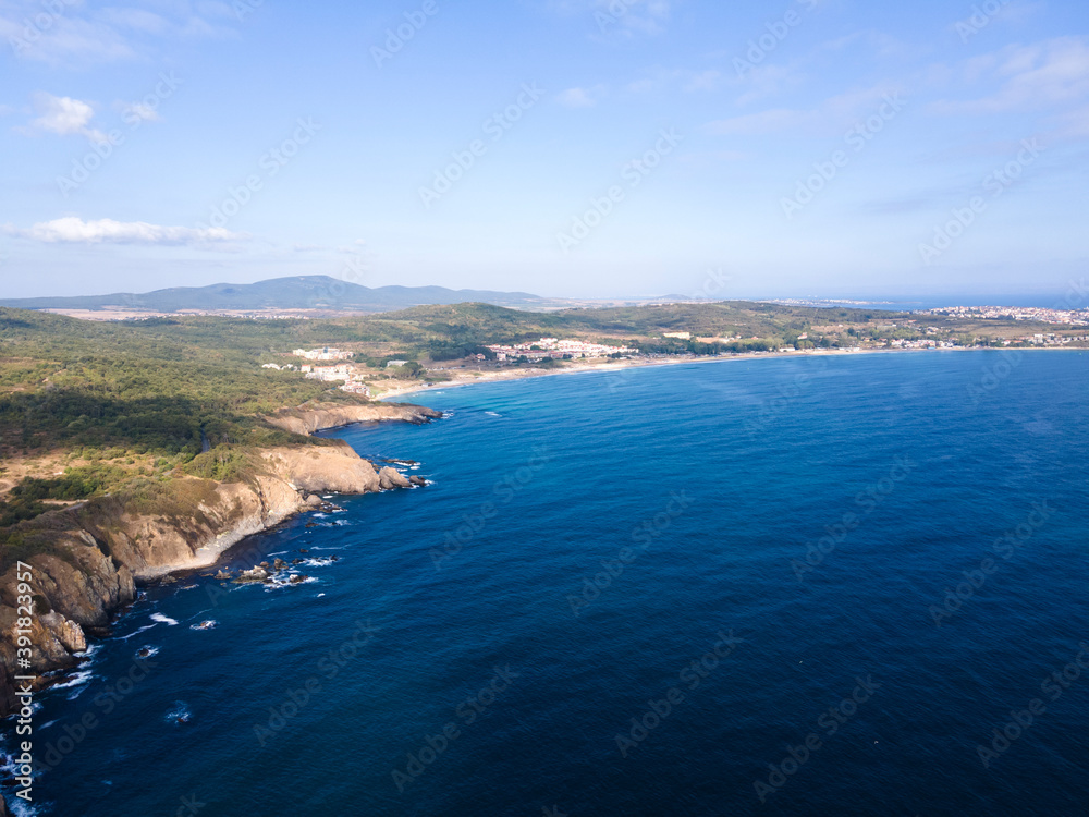 Aerial view of Cape Agalina near resort of Dyuni, Bulgaria
