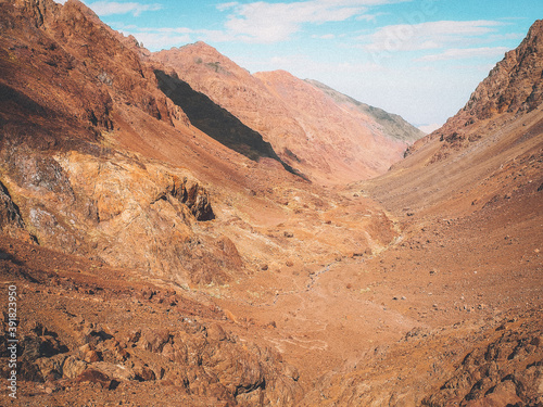 A hiking treck to Toubkal in Toubkal National Park