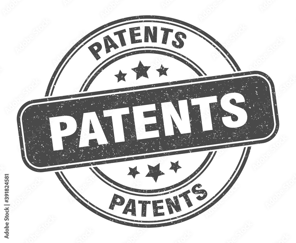 patents stamp. patents label. round grunge sign