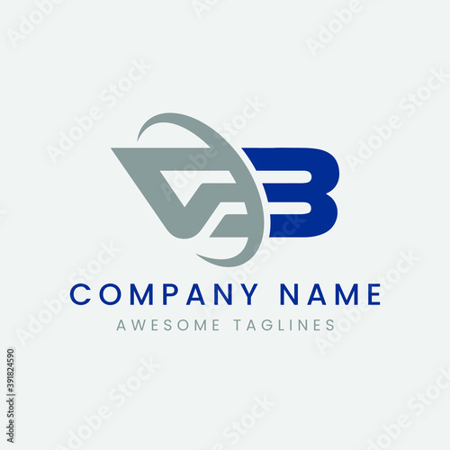 Free Download initial VB BV Logo Design.   - GFXLoad