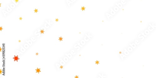 Light orange vector texture with disease symbols.