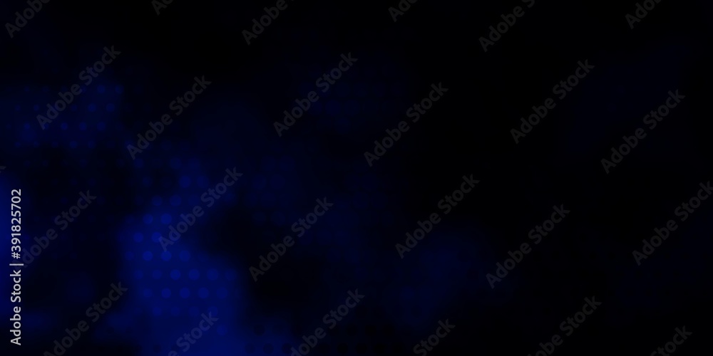 Dark BLUE vector template with circles. Dark BLUE vector template with circles.