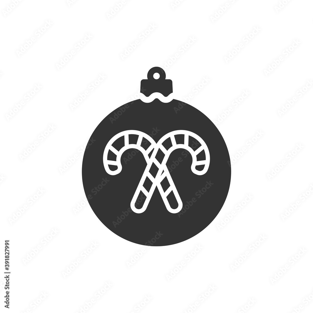 Christmas ball icon isolated on white background. Christmas bauble symbol modern, simple, vector, icon for website design, mobile app, ui. Vector Illustration Christmas ball icon isolated on white background. Christmas bauble symbol modern, simple, vector, icon for website design, mobile app, ui. Vector Illustration