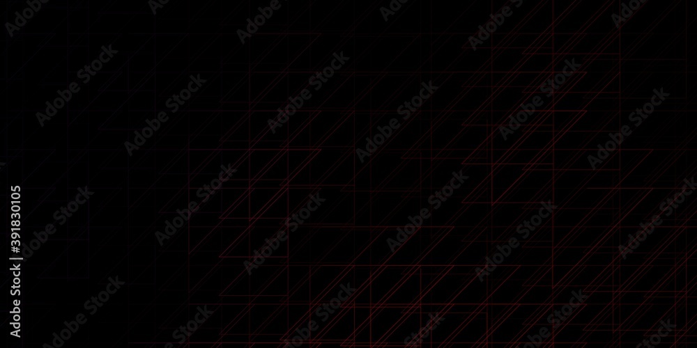 Dark Red vector backdrop with lines.