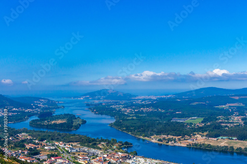 Cervo, a beautiful viewpoint at Vila Nova de Cerveira, Portugal, where you can see  a glimpse of most of the river Minho, from Valenca to the mouth in Caminha. © An Instant of Time