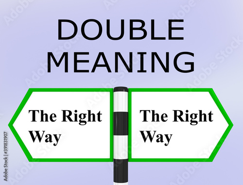 DOUBLE MEANING concept
