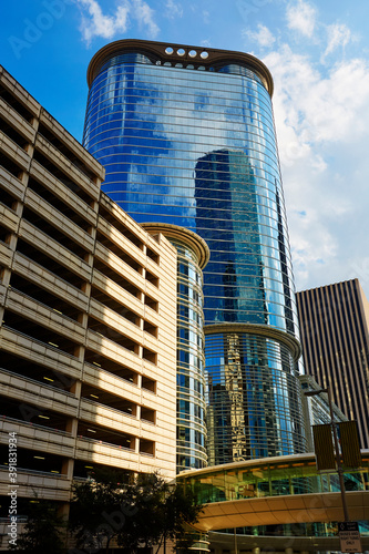 Obraz na płótnie 1400 Smith Street Postmodern skyscraper in downtown Houston w salonie