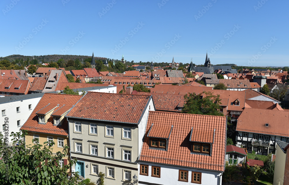 Dächer der Altstadt von Quedlinburg