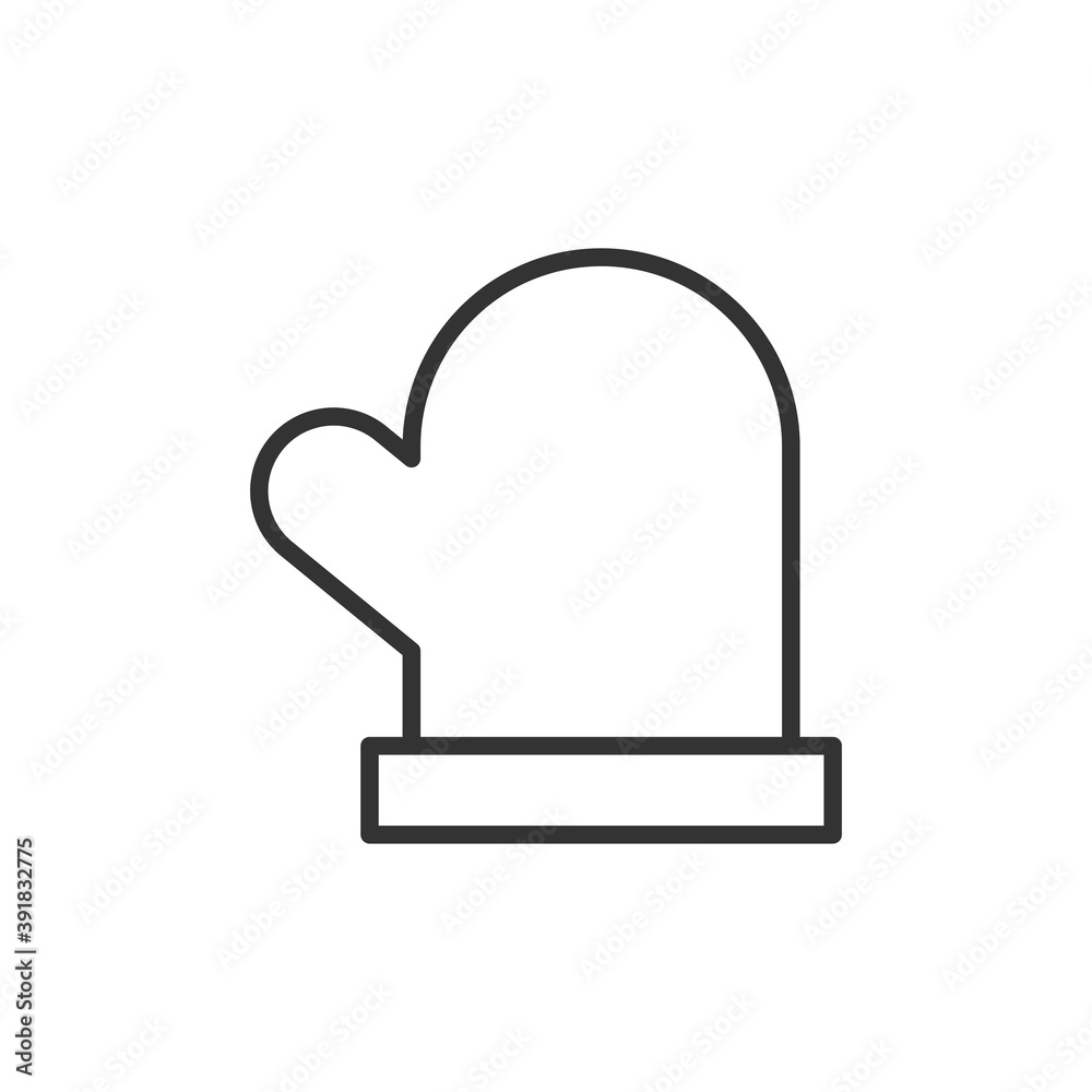 Glove icon isolated on white background. Christmas glove symbol modern, simple, vector, icon for website design, mobile app, ui. Vector Illustration Glove icon isolated on white background. Christmas glove symbol modern, simple, vector, icon for website design, mobile app, ui. Vector Illustration