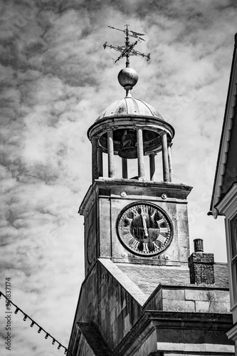 Midday On The Town Hall Clock, Taken From Below photo