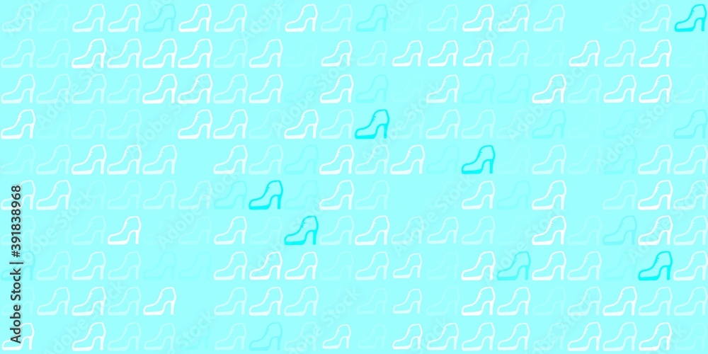 Light blue vector texture with women's rights symbols.