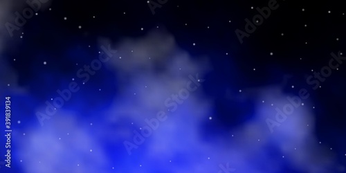 Dark BLUE vector layout with bright stars.