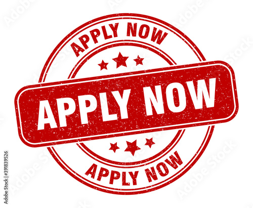 apply now stamp. apply now label. round grunge sign