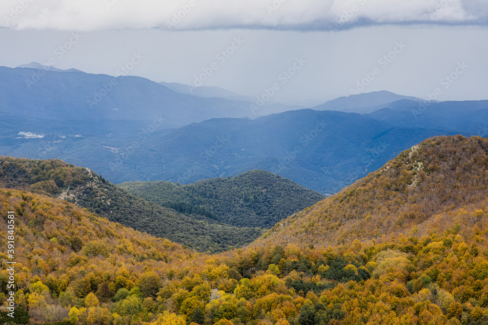 Autumn picture from Spanish mountain Montseny