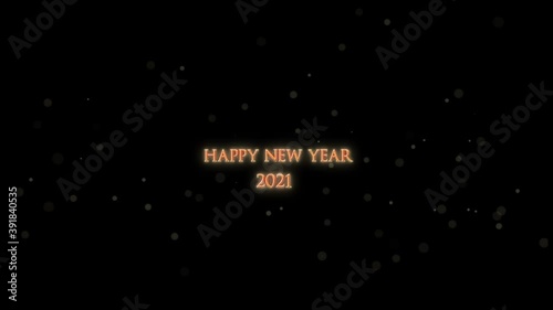 Text Animation, happy new year 2021