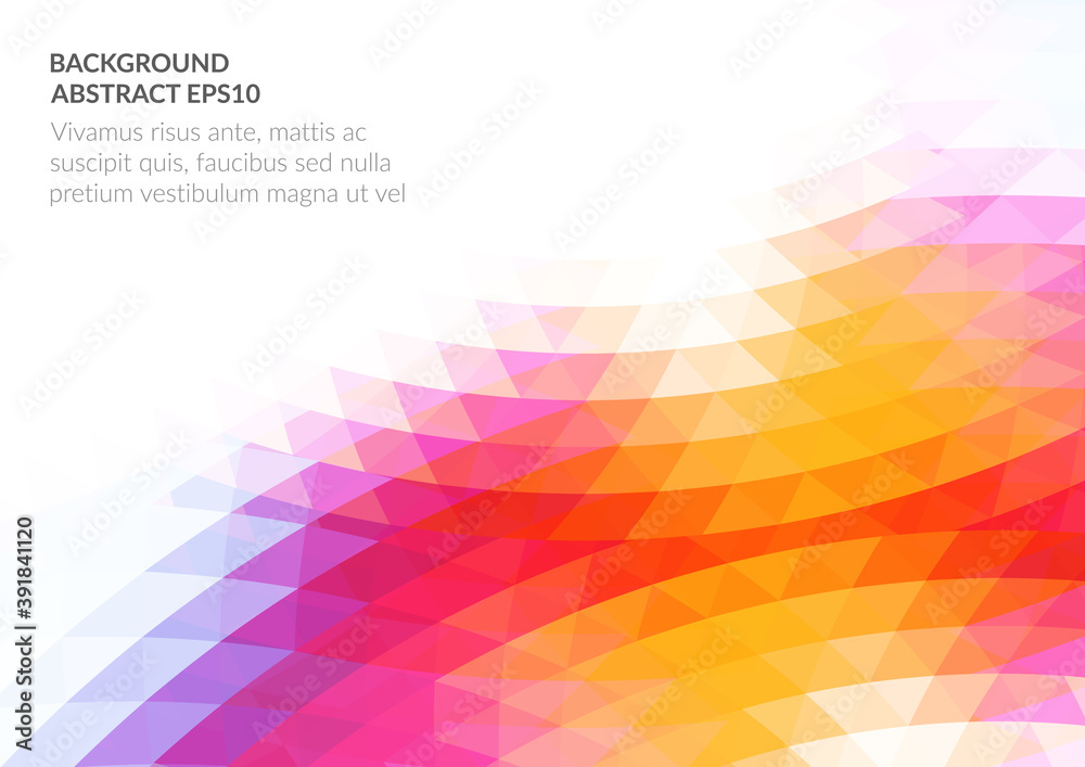 An abstract background with a geometric texture of triangles. White space for text.