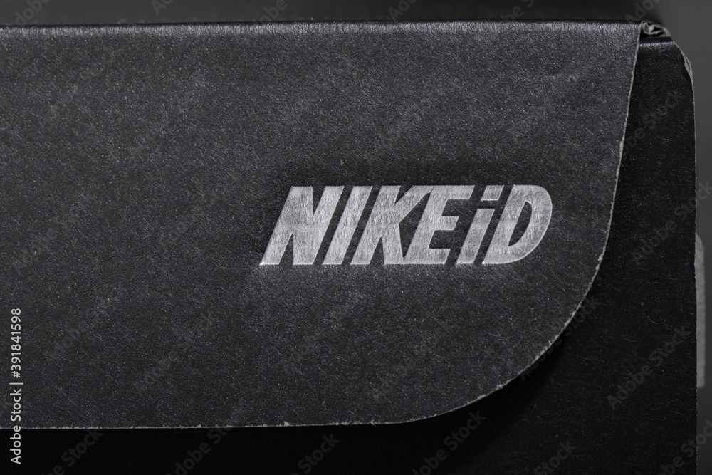 Milan, Italy - May 1, 2017: NIKE shoe box witch Nike ID logo. Stock Photo |  Adobe Stock