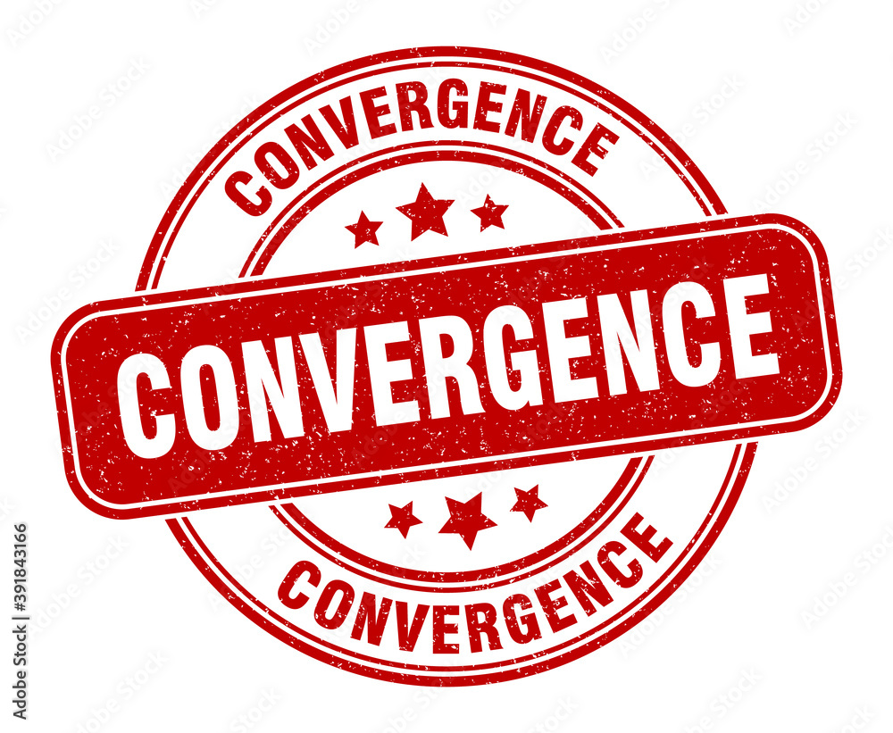 convergence stamp. convergence label. round grunge sign