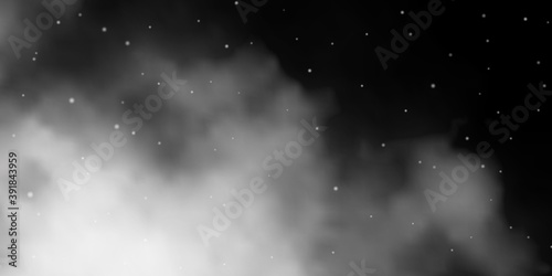 Dark Gray vector texture with beautiful stars.