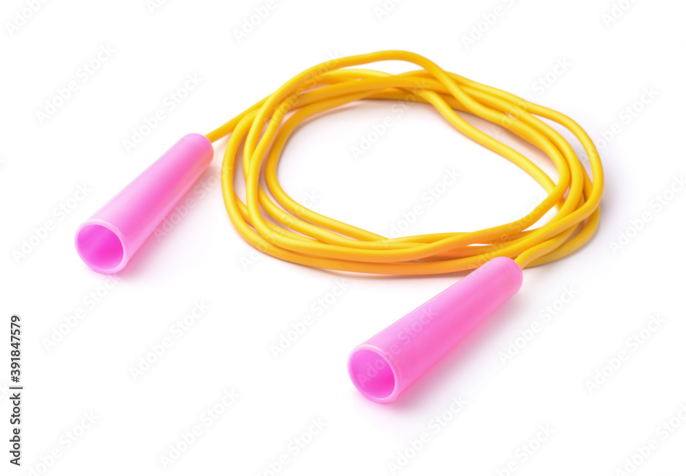 Yellow plastic jump rope Yellow plastic jump rope