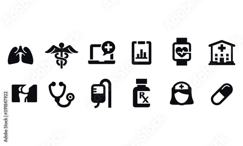  Health Care Icons vector design 