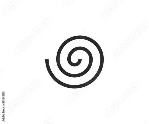 Circle, helix, scroll, spiral icon. Vector illustration.