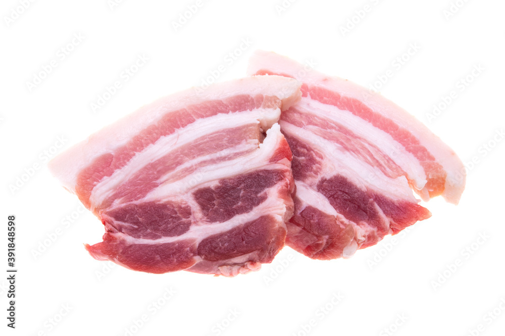 pork bacon isolated pork bacon isolated