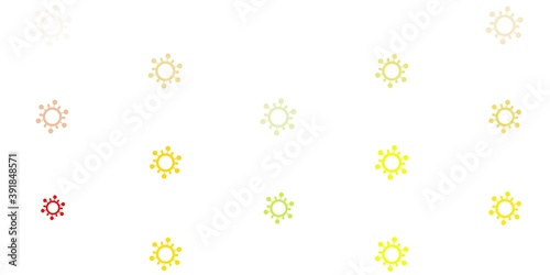 Light Green, Red vector texture with disease symbols.