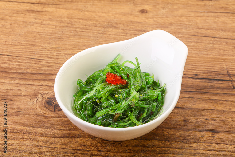 Asian traditional chukka salad in the bowl Asian traditional chukka salad in the bowl